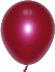 空飄11"珍珠氣球-桃紅色